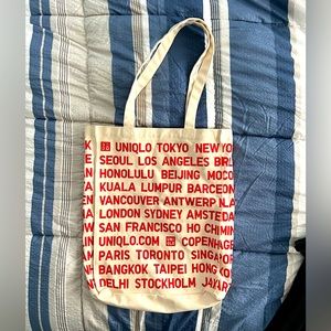 Uniqlo “City Series” canvas tote.